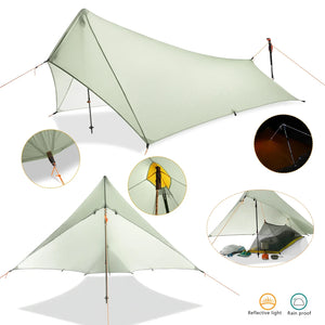 Ultralight Rain Fly Tent Tarp Silicone Coated Nylon