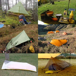 Ultralight Rain Fly Tent Tarp Silicone Coated Nylon
