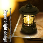 Rechargeable Camping Lantern Vintage Pendant Light Tent Lights Stepless Dimming Portable Waterproof for Adventure Picnic Home