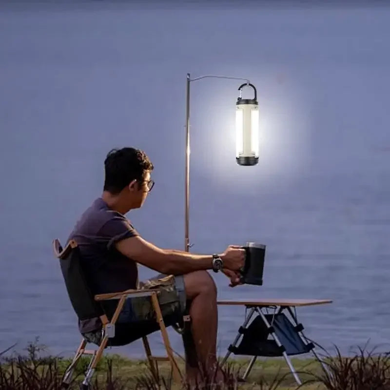 Portable Camping Lantern LY23 6 Modes Adjustable Brightness Hanging Foldable 1200Mah Emergency Light Outdoor