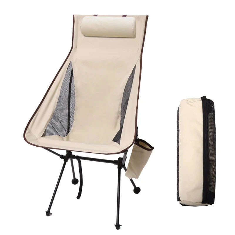 Portable Folding Camping Chair with Head Rest
