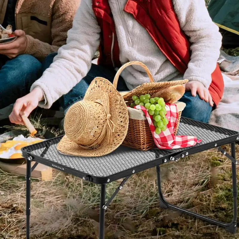 Folding Grill Camping Table Non-Slip Weather-Resistant Quick-Release