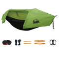 All-In-One Tunnel Mosquito Net + Hammock + Waterproof Rainfly - Tree Tent for Solo Waterproof & Bug-Proof Hiking Camping
