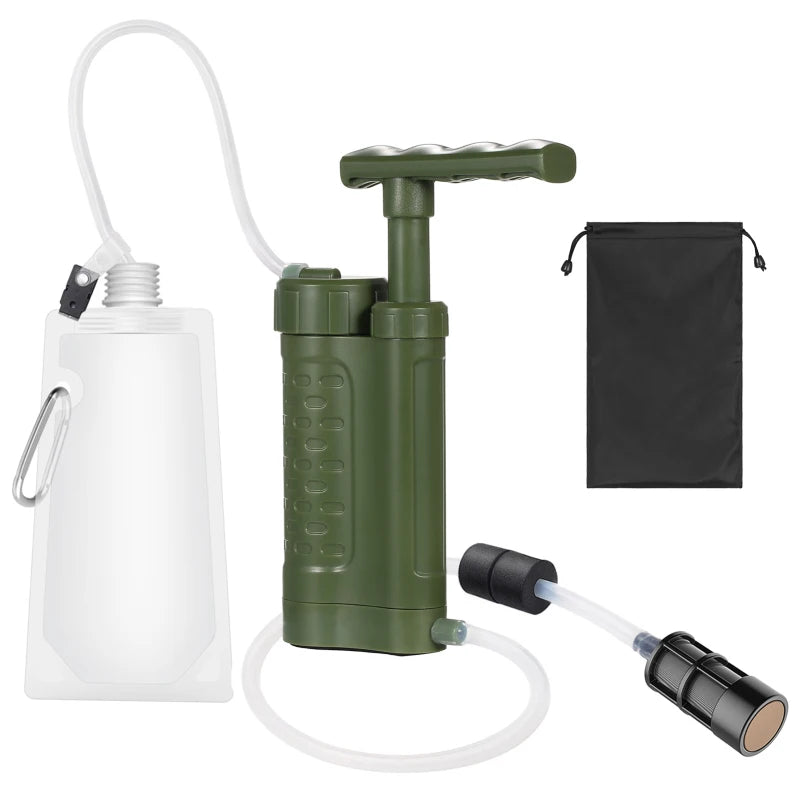 Three Stage Water Filtration System with 0.01 Micron Filter