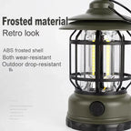 Rechargeable Camping Lantern Vintage Pendant Light Tent Lights Stepless Dimming Portable Waterproof for Adventure Picnic Home