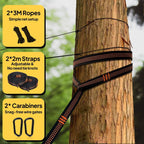 Lightweight Camping Hammock with Mosquito Net Comfortable for Outdoor Durable Breathable 210T Parachute Nylon Material Hammocks