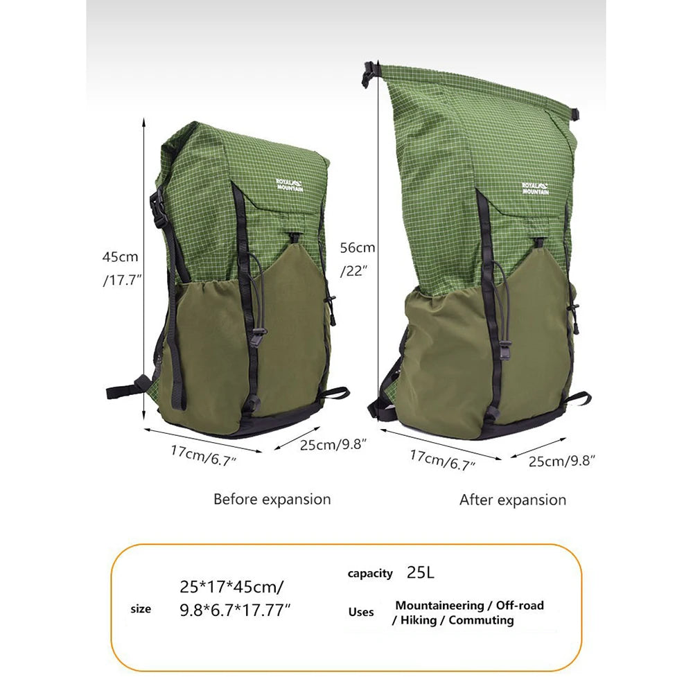 Royal Mountain 25L Dyneema Ultralight Backpack