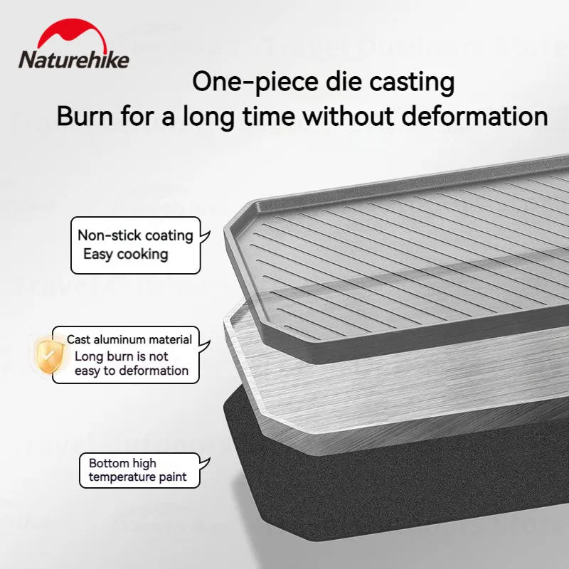 Camping Cooking Pan Non Stick Folding Picnic Frying Pan Portable Easy Clean Grill Hiking Bbq Dinner Frying Plate