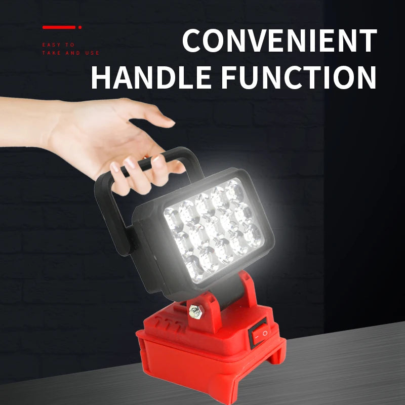 LED Work Light for Milwaukee M18 18v Battery (not included)
