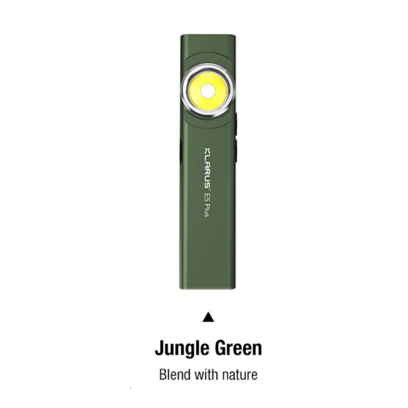 E5-PLUS Klarus TYPE-C Rechargeable Ultra Slim Triple Lights Magnetic EDC Flashlight Bulit-In 500Mah Battery