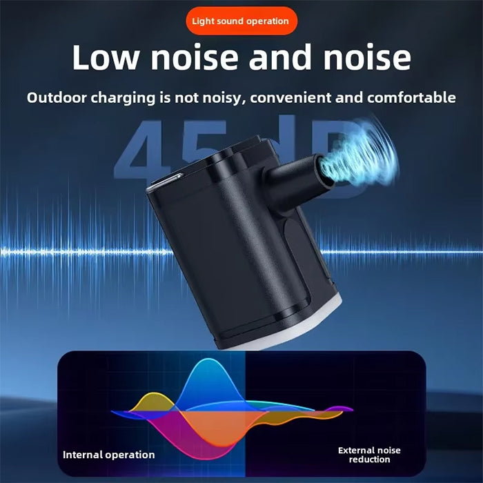 Mini Air Pump USB Rechargeable with Light