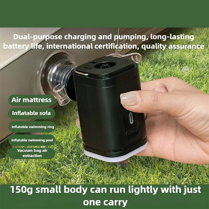 Mini Air Pump USB Rechargeable with Light