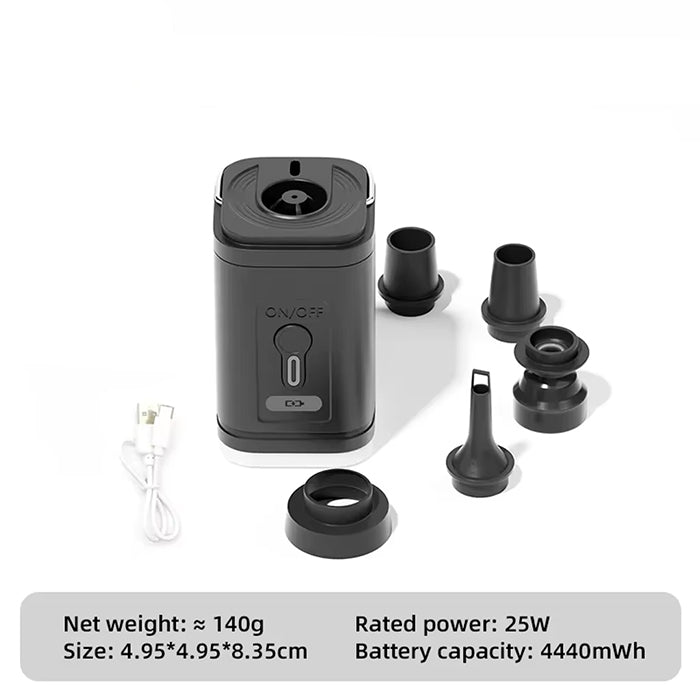 Mini Air Pump USB Rechargeable with Light