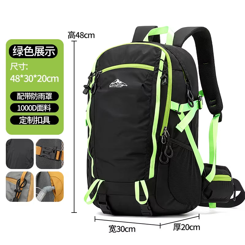 Outdoor Hiking Backpack, Lightweight Hiking Equipment, Cycling Travel Backpack for Men and Women