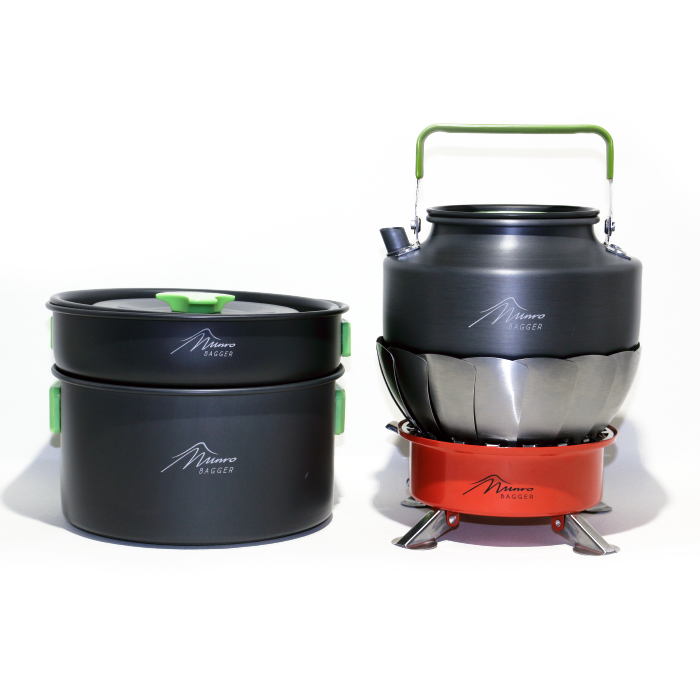 Windproof Gas Stove & Cook Set Bundle