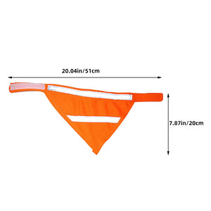 Reflective Pet Bandana Safety Scarf for Night Dog Walking High Visibility Bandana