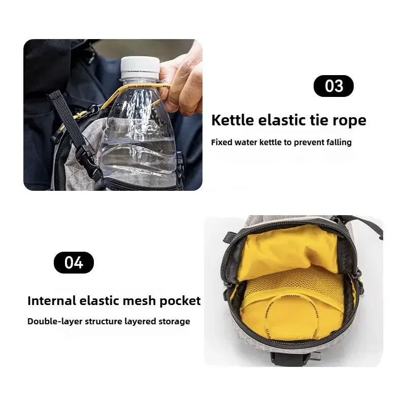 Dyneema Waterproof Carry Bag with Water Bottle Mesh Pouch and Quick Adjust Strap