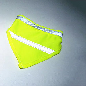 Reflective Pet Bandana Safety Scarf for Night Dog Walking High Visibility Bandana 59cm