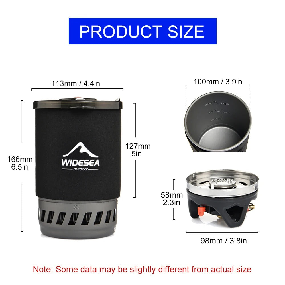 Widesea Portable Camping Coffee Maker Set French Press 0.9L Coffee Pot