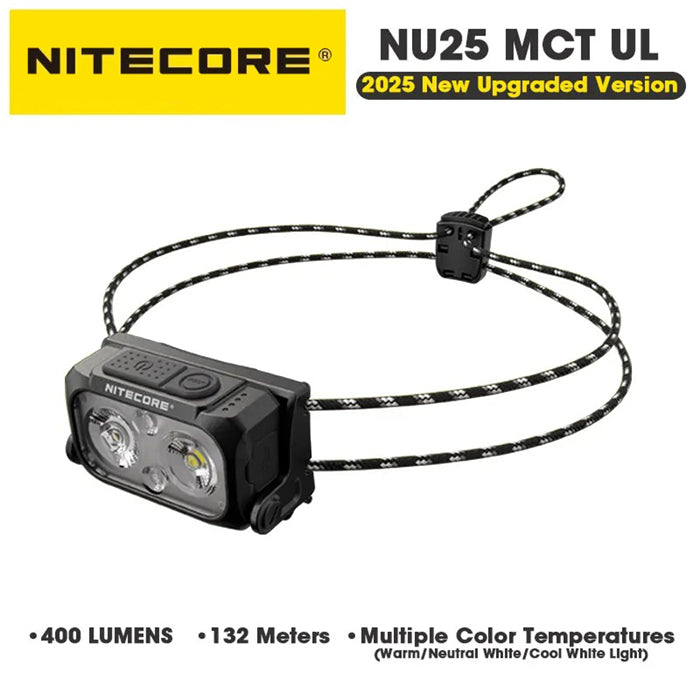 NITECORE NU25 MCT Ultralight Waterproof Rechargeable Headlamp