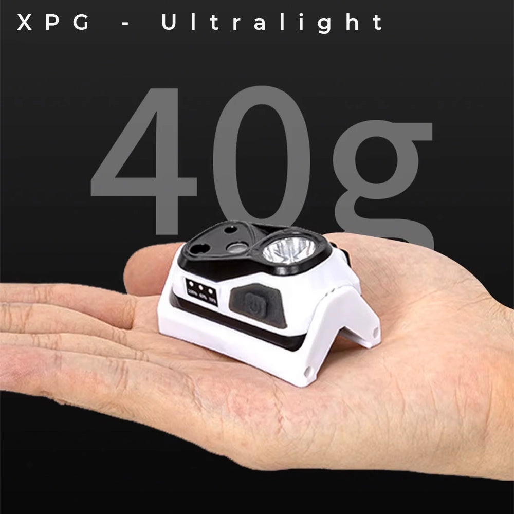 Ultralight XPG Rechargeable Waterproof Headlight with Sensor
