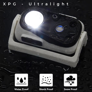 Ultralight XPG Rechargeable Waterproof Headlight with Sensor