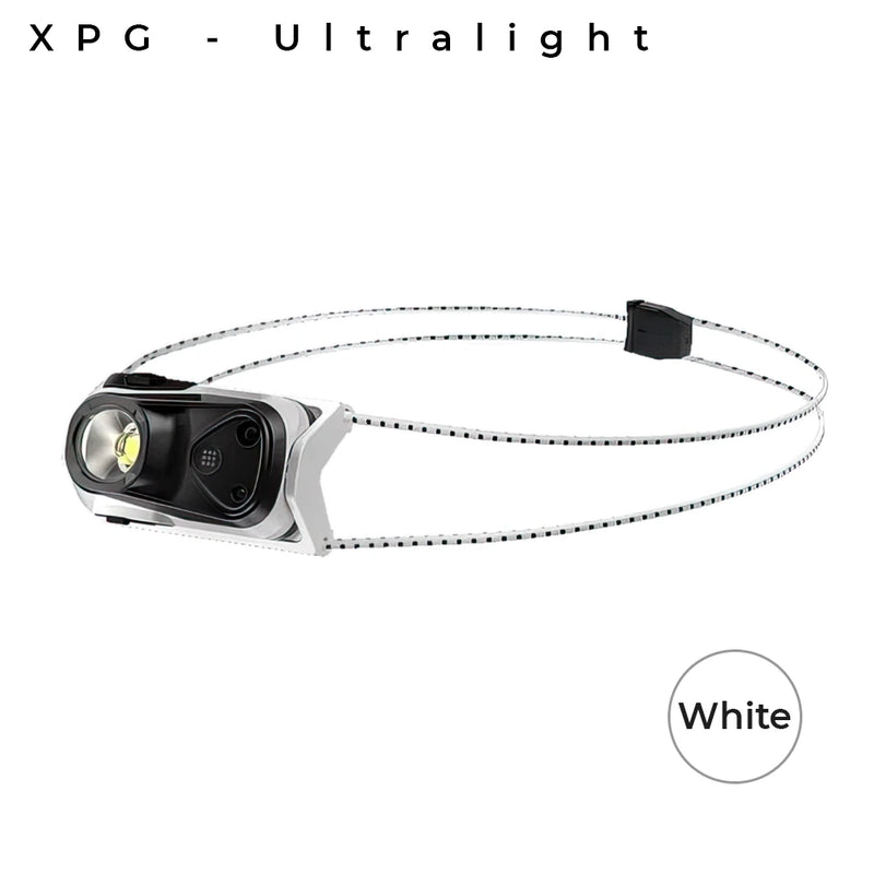 Ultralight XPG Rechargeable Waterproof Headlight with Sensor